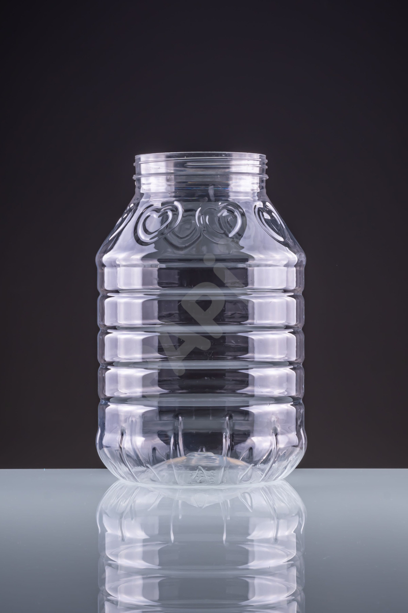 Jar with Heart Pet Bottle
